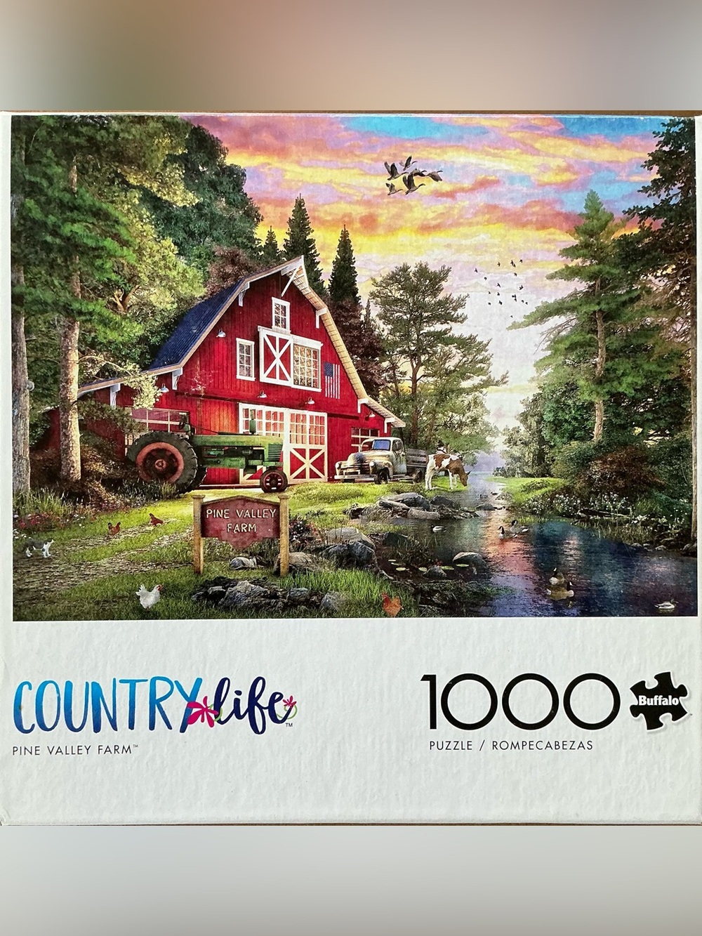Buffalo Games “Pine Valley Farm” 1000 piece puzzle